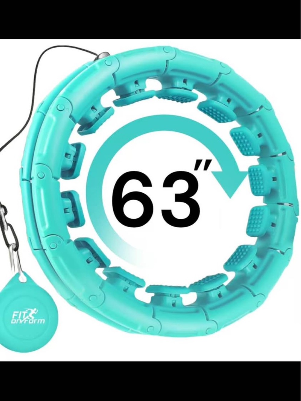 Adjustable Smart Hula Hoop in Turquoise